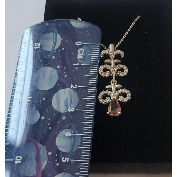 925 Sterling Silver Turkish Zultanite Necklace Wedding Jewelry for Women, NEW - Picture 3 of 4